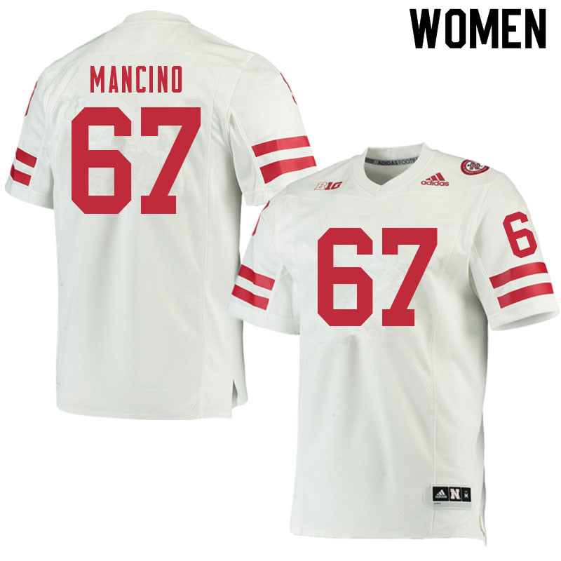 Women #67 Joey Mancino Nebraska Cornhuskers College Football Jerseys Sale-White - Click Image to Close